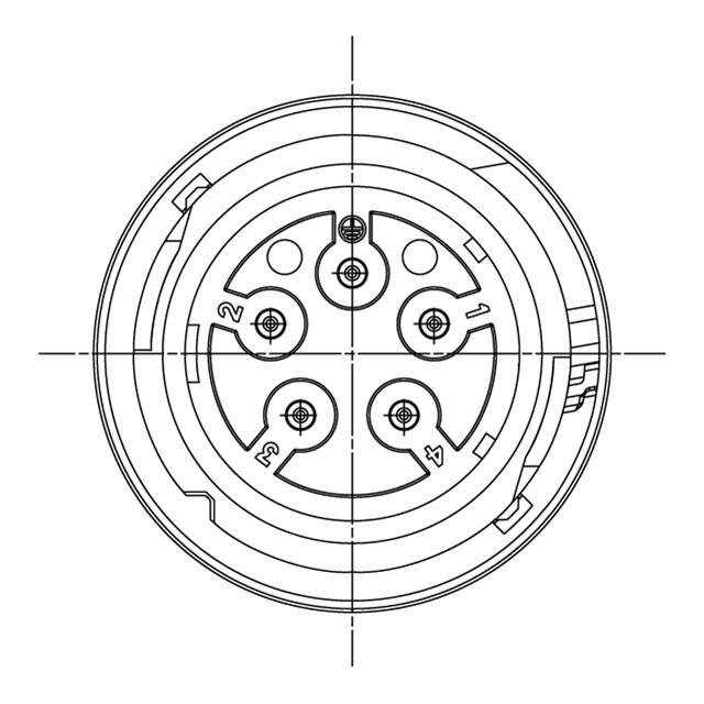 C016 20P004 8002 Amphenol Tuchel Industrial  Assemblages de connecteurs circulaires